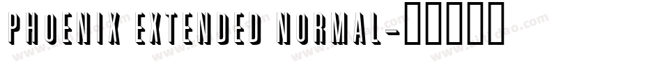 Phoenix Extended Normal字体转换